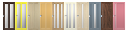 Vyberte si z variant interiérových dřevěných dveří Vertik